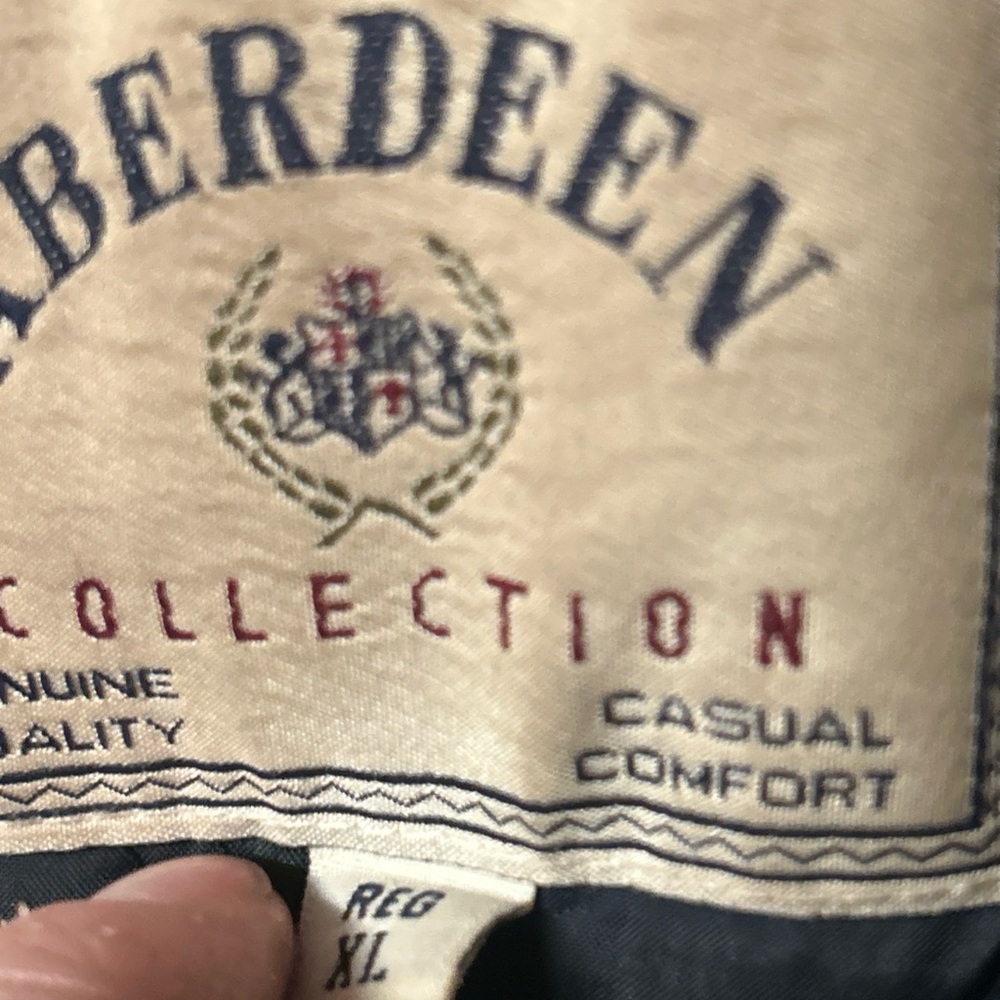Vintage World War II wool navy jacket Aberdeen collection size XL rare With Id - Picture 3 of 10